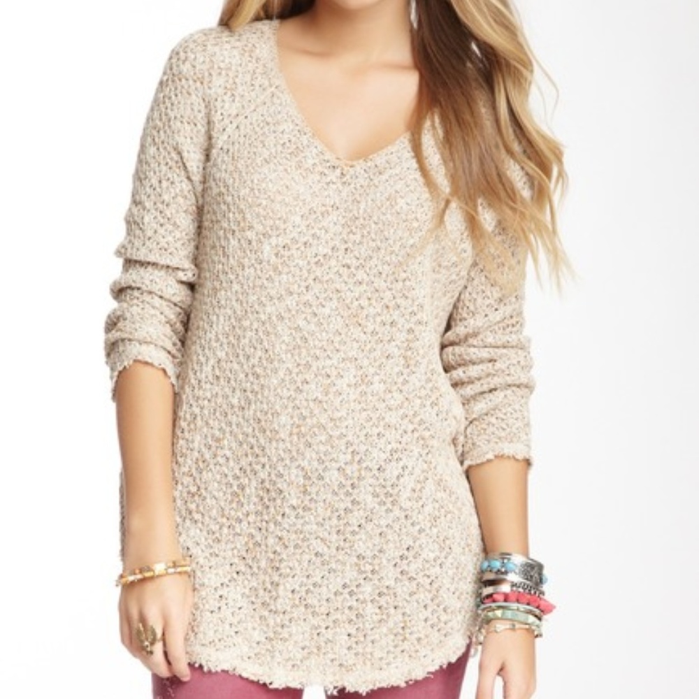 Free People Poppyseed Yarn Pullover